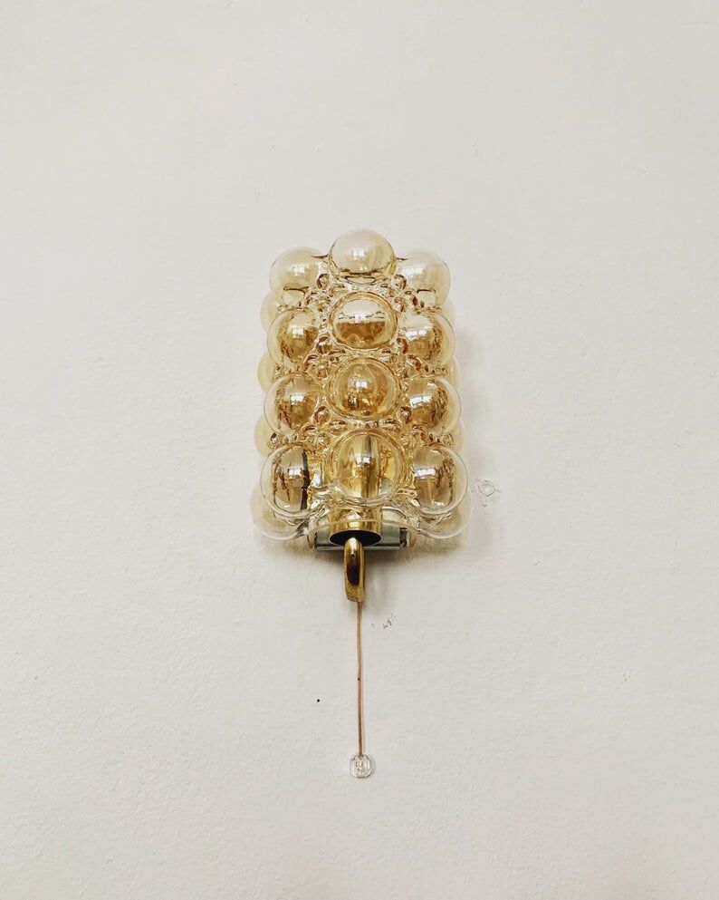 Bubble wall lamp by Helena Tynell for Glashütte Limburg