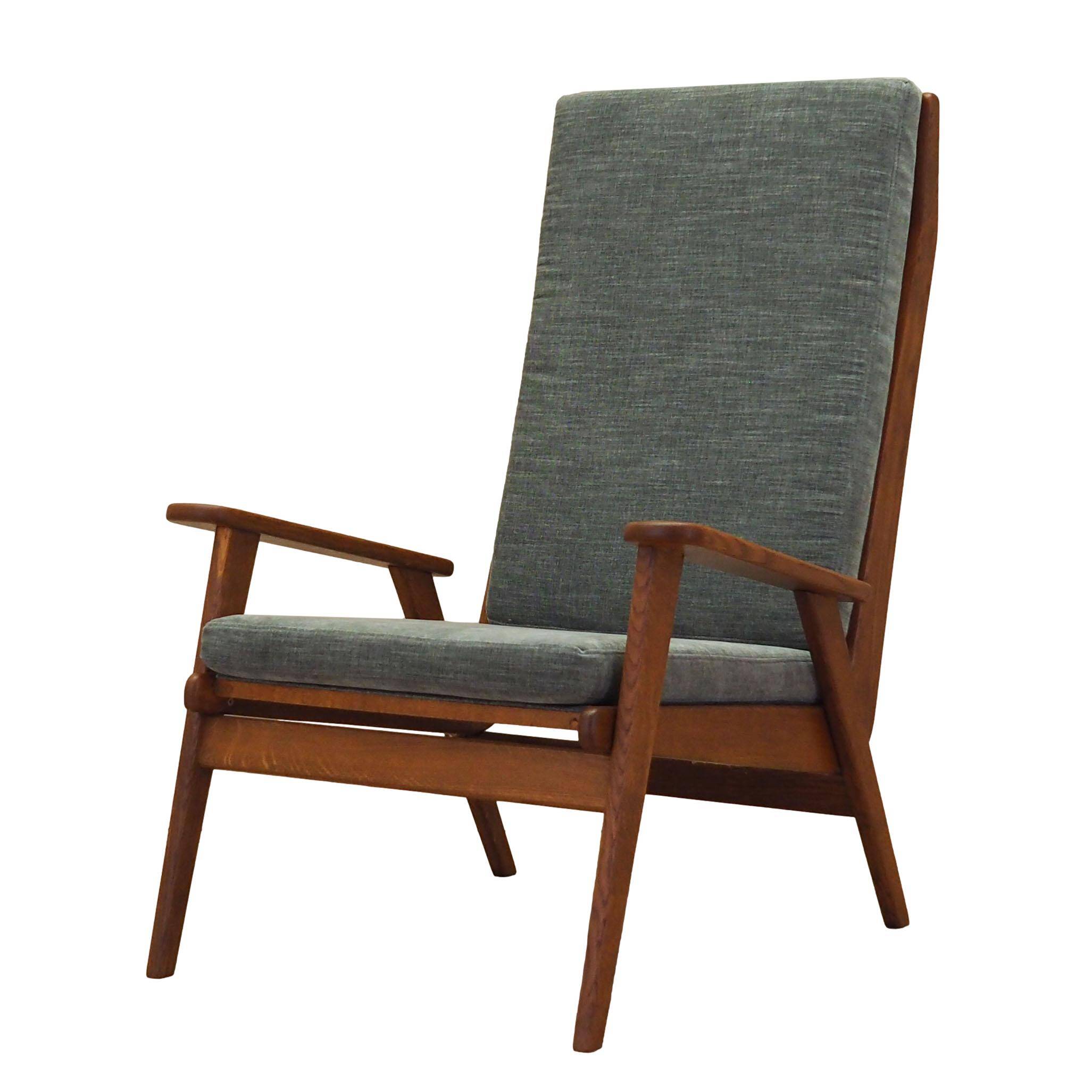 Fauteuil en chêne, design danois, années 1970, production : Danemark