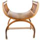 Chaise de type gondole Empire, en bois, Pologne, début du 20e siècle