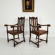 Paire de fauteuils en chêne F. Parker & Son – XIXe siècle anglais