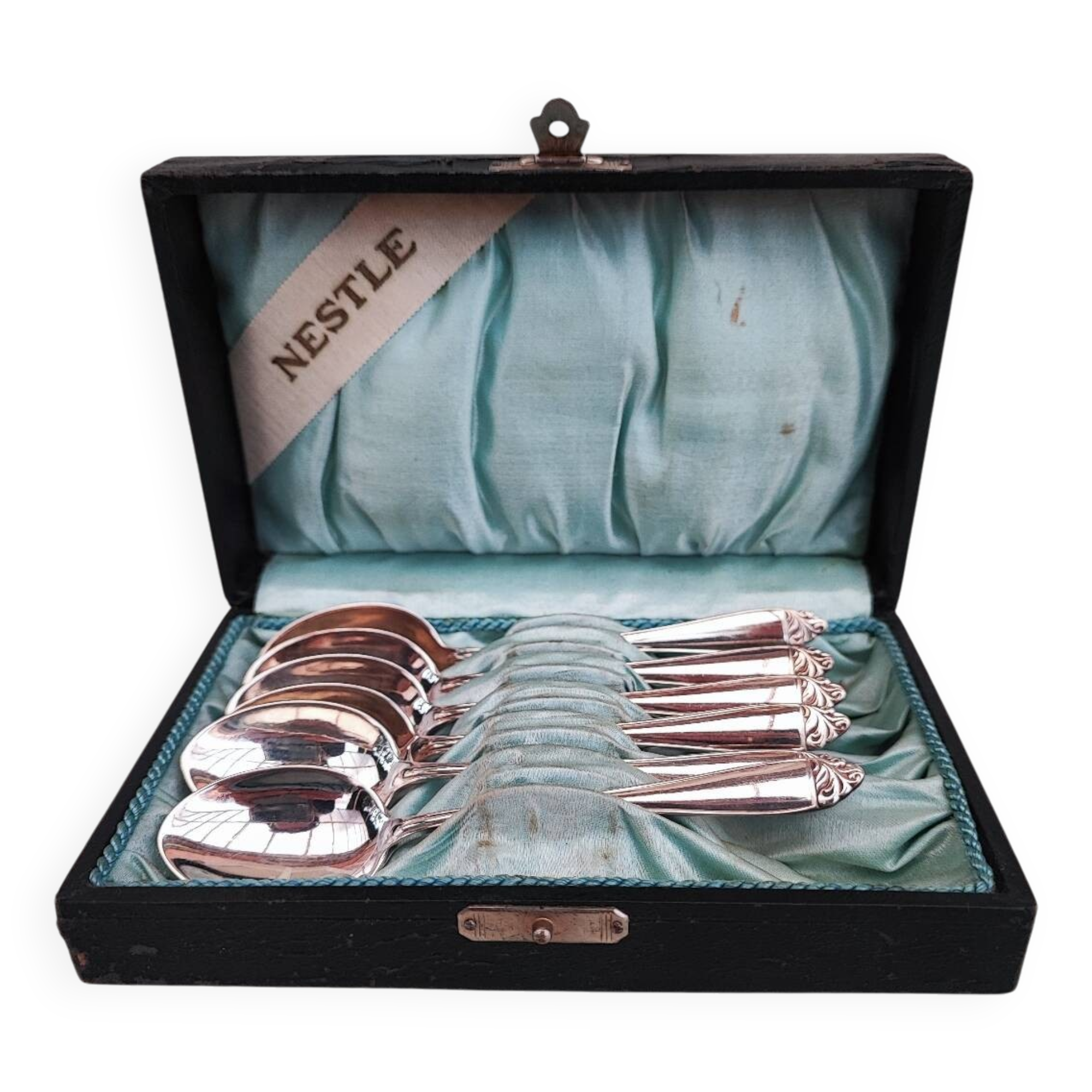 6 Silverplated teaspoons