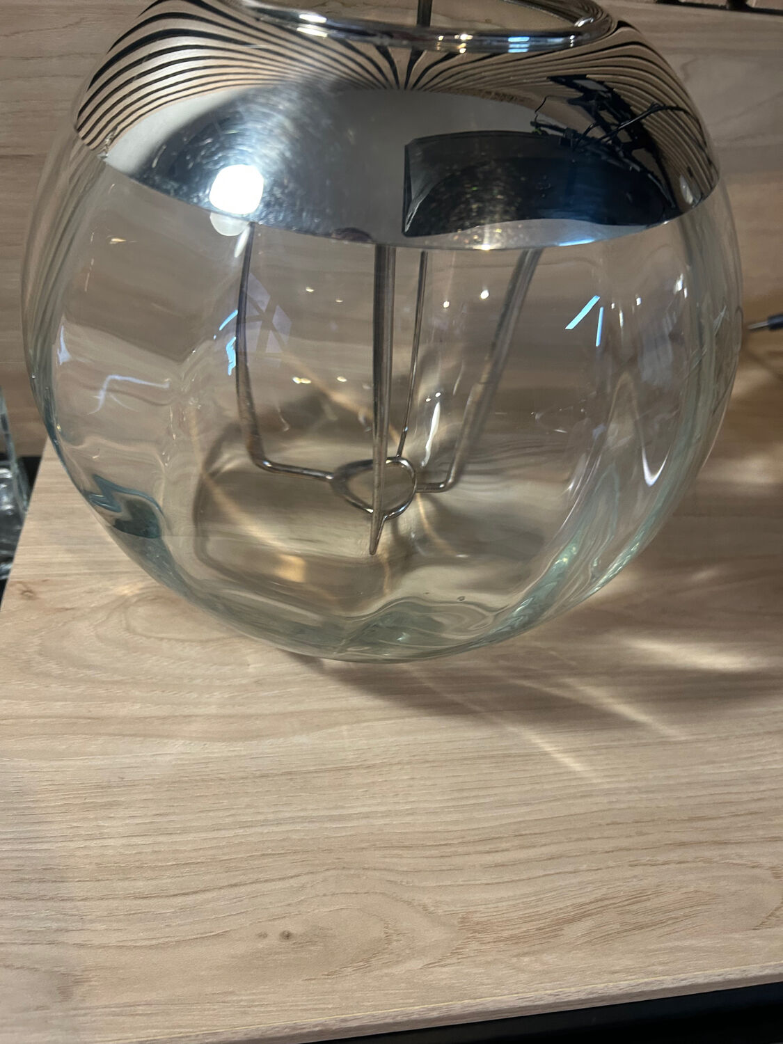 Crystal and silver-plated metal champagne bucket