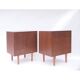 Paire de commodes chevets scandinave danois vintage