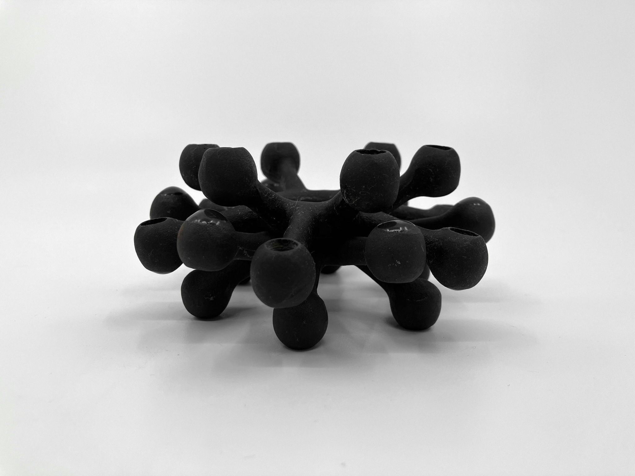 "The Spider" Cast Iron Candlesticks • Dansk Designs • 1962