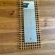 Vintage rectangle rattan bamboo mirror