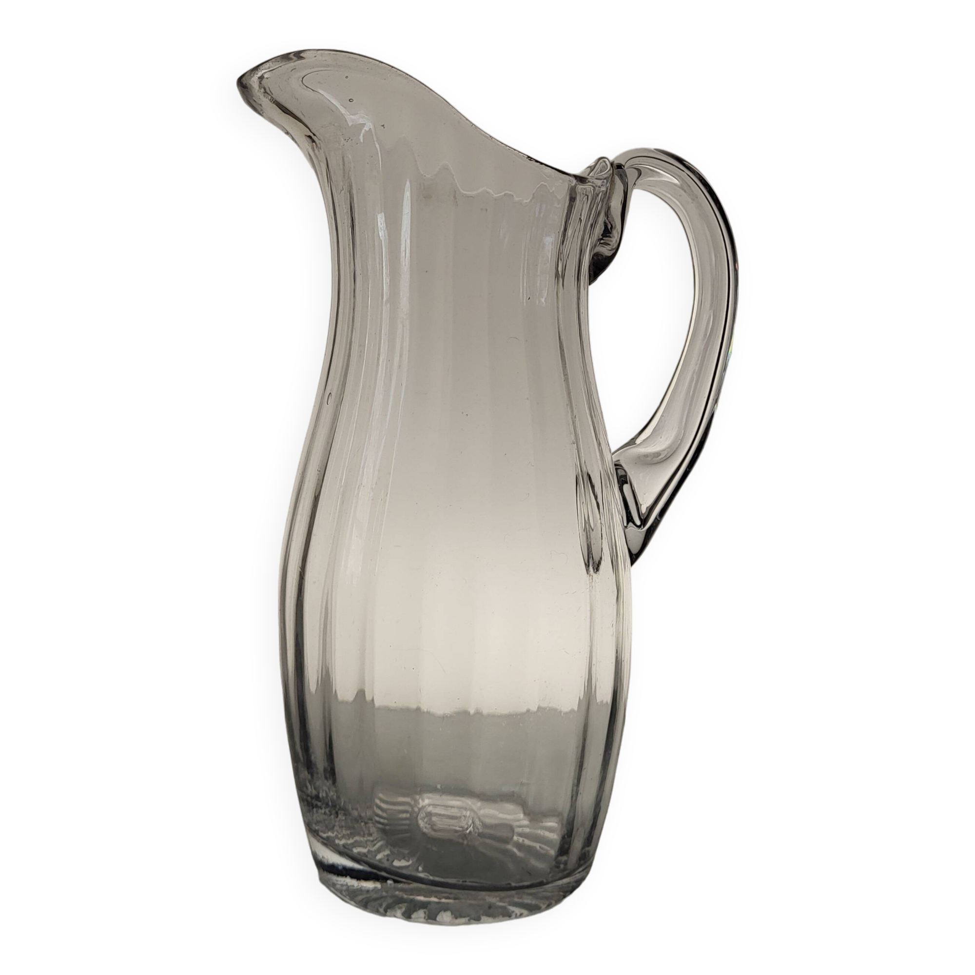 Blown glass pitcher