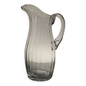Blown glass pitcher