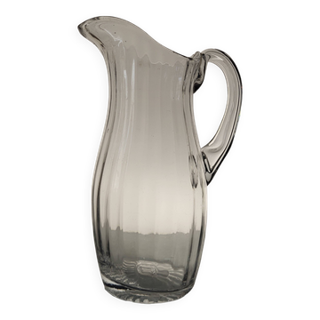Blown glass pitcher