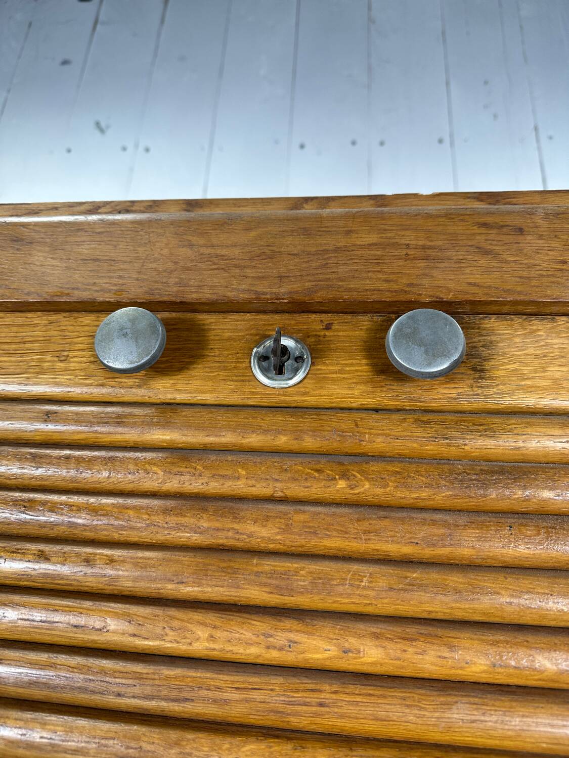 Large oak filing cabinet