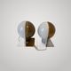HARVEY GUZZINI Set of 2 Smoke Wall Lights model SIRIO 3460 by BRAZZOLI & LAMPE
