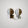 HARVEY GUZZINI Set of 2 Smoke Wall Lights model SIRIO 3460 by BRAZZOLI & LAMPE