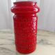 Red ceramic vase Aldo Londi , Bitossi , Italy