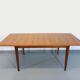 Vintage Scandinavian dining table from 50s 60s teak with extension