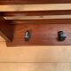 Teak wall coat rack, Denmark, 1960s