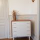 Vintage chest of drawers bobbin feet