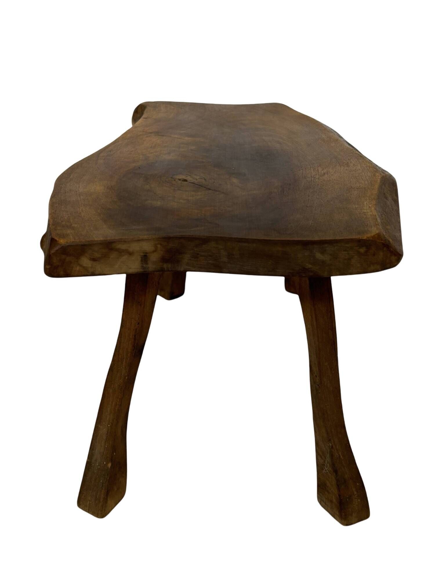 Vintage wooden side table natural design small table