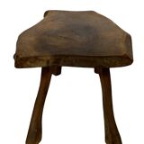Vintage wooden side table natural design small table