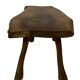 Vintage wooden side table natural design small table