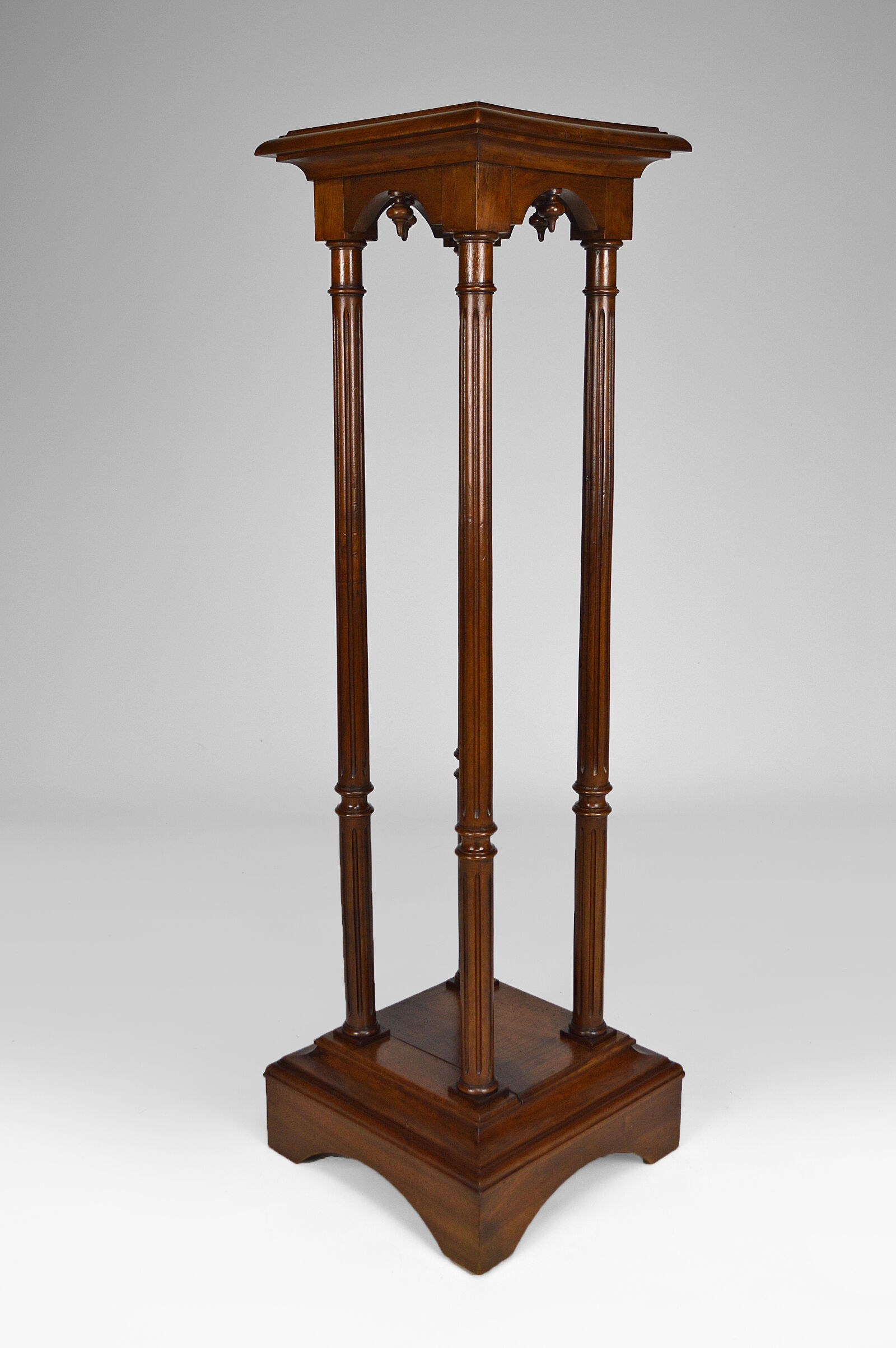 Large Neo-Gothic walnut harness, France, 19th