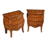 Pair of Louis XV style bedside tables from the 70s