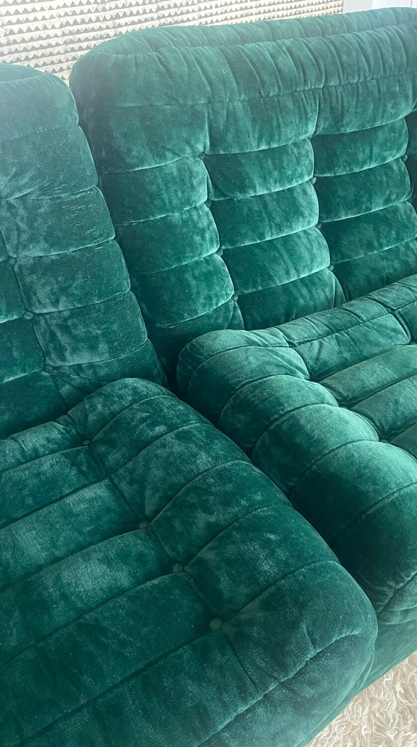 Velvet sofa 1970