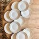 Set of 12 vintage flat plates, Jeannio de Gien model