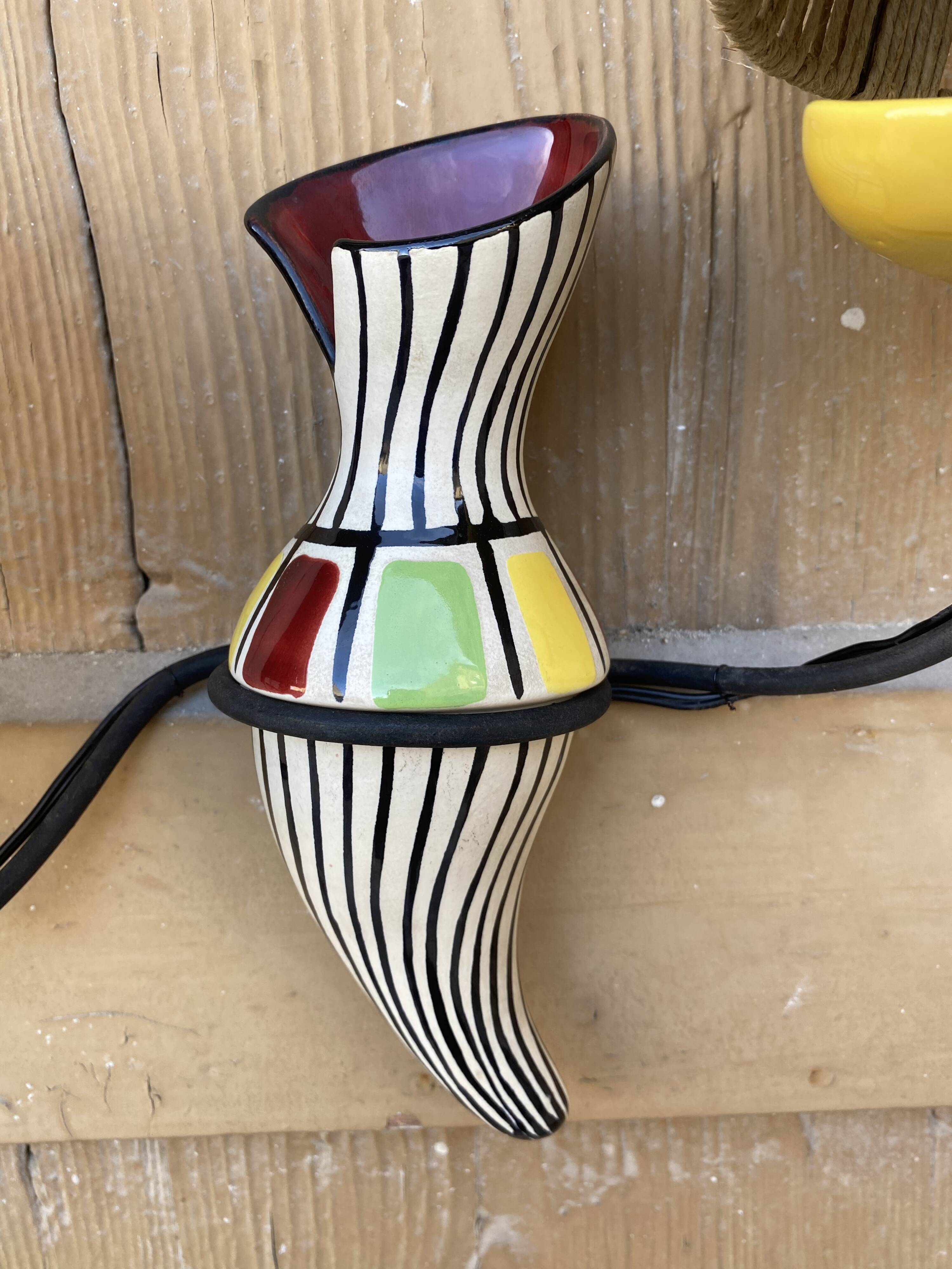 Vintage ceramic wall lights