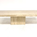 Travertine coffee table, Italy, 1970