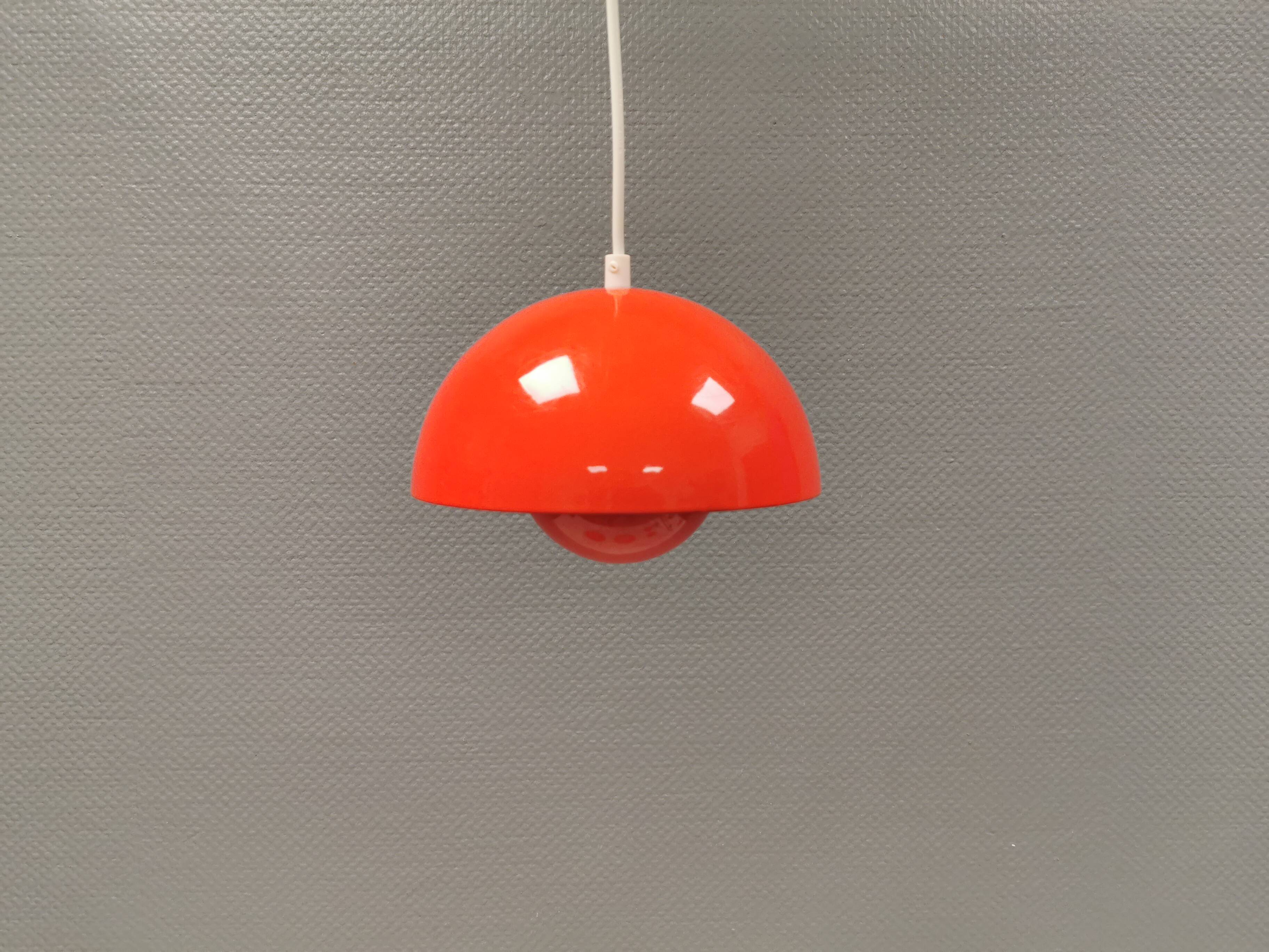 Flowerpot, model VP1, hanging lamp, designed by Verner Panton in 1968 and manufactured in the 1970s