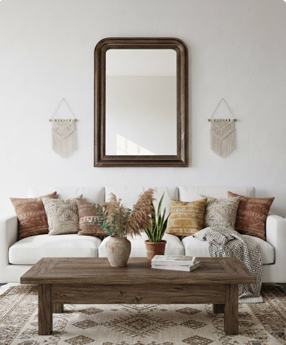 Large Louis-Philippe mirror 19th century - 80 x 107 cm