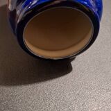 Contemporary blue ceramic vase