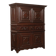 Antique baroque wardrobe in walnut, Italy, 18th century.