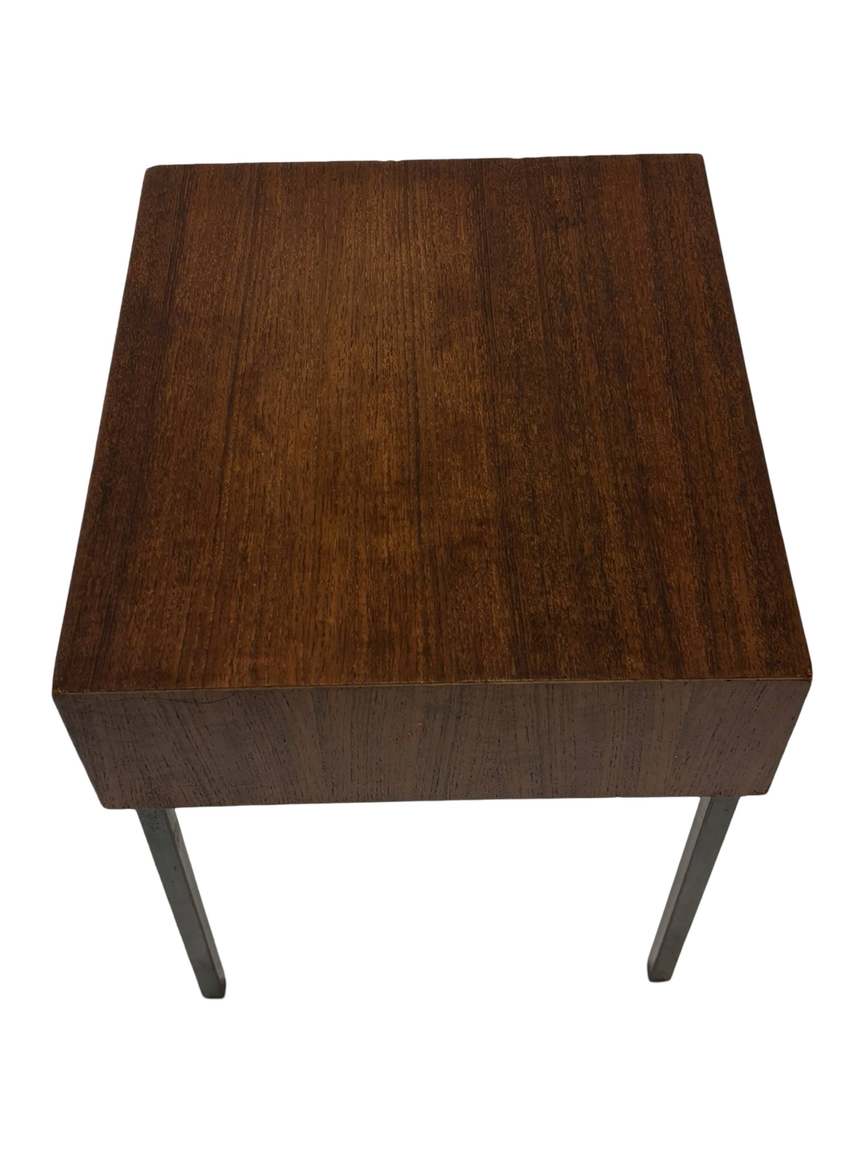 Vintage Pastoe bedside table side table 1960s teak veneer