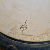 5 glazed stoneware plates, pottery from Brittany