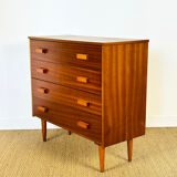 Scandinavian teak chest of drawers from the 1960s.