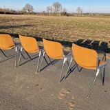 Set of 4 vintage Italian chairs
