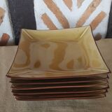 6 square dessert plates