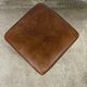 Leather pouf