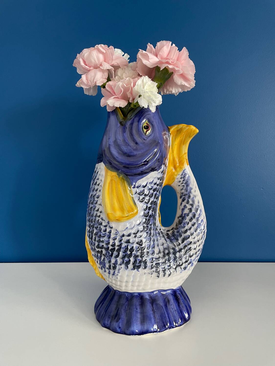 Slush ceramic fish vase