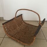 Rattan log holder