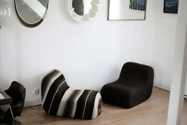 Paire de fauteuils modèle canapouf de Pierre Cardin, édition Racine, France circa 1975
