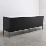 Enfilade noir et marbre par Florence Knoll pour Knoll, 1961