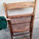 Cannage folding chair