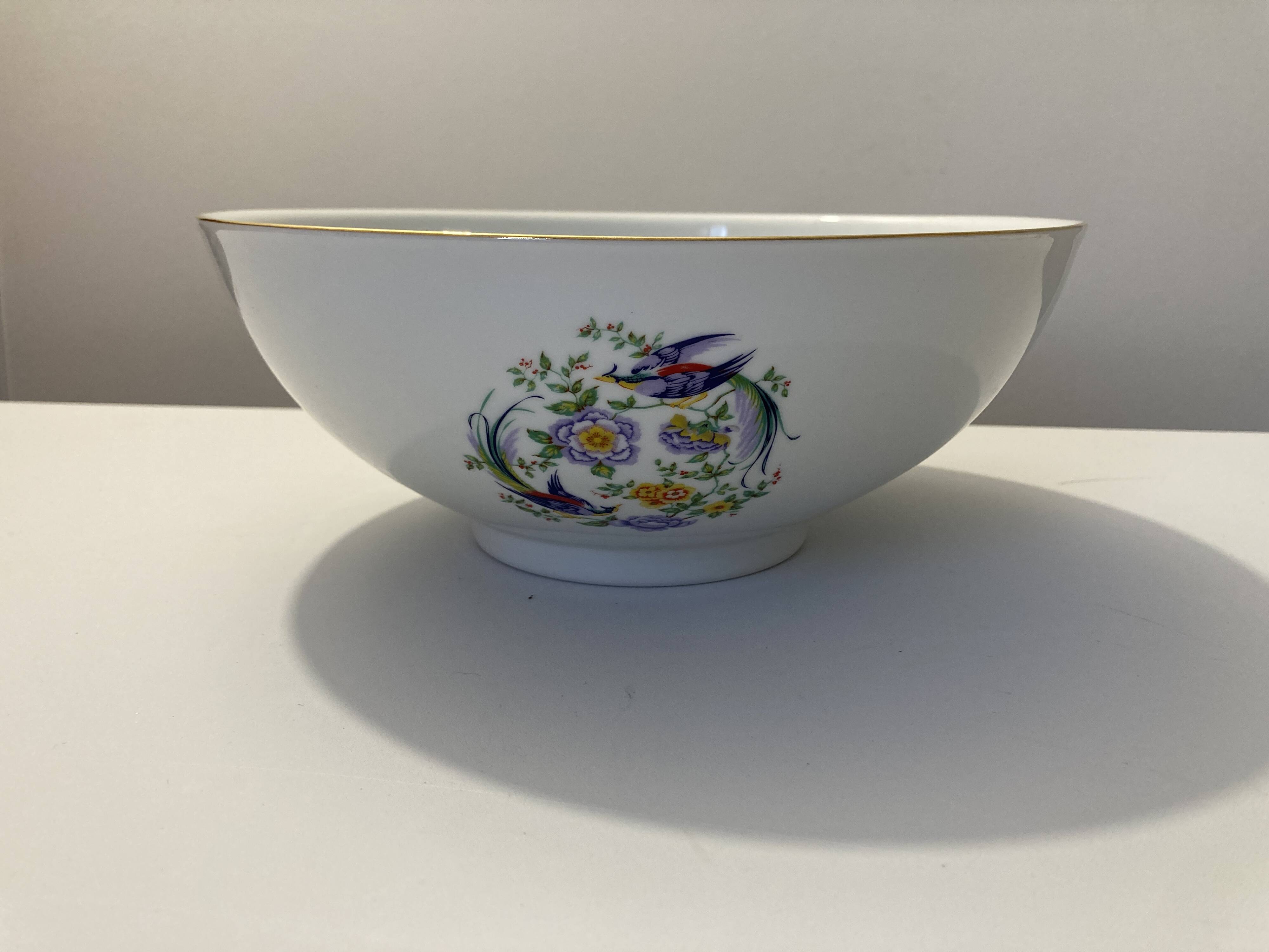 Limoges porcelain service paradise bird