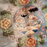 Vintage Chinese carpet Art Deco handmade 186cm x 273cm 1940s