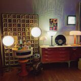 Large New York Habitat Lamp vintage 80's