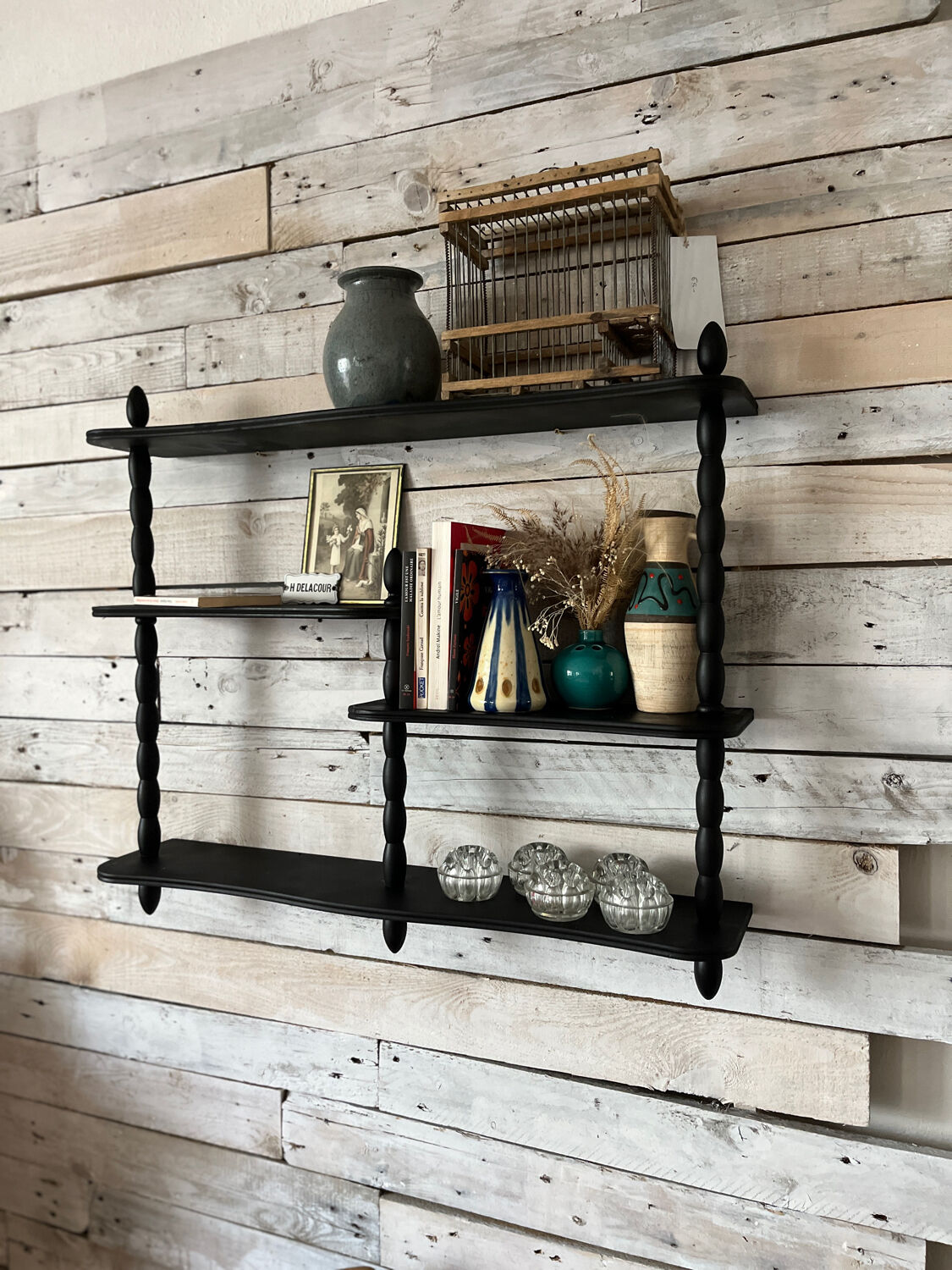 Blackened Napoleon shelf