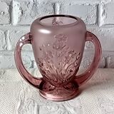 Vintage purple art deco verelys vase, "les campanules" model