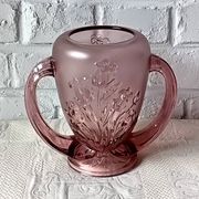 Vintage purple art deco verelys vase, "les campanules" model