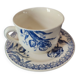 Manufacture Gien box of 2 cups and 2 saucers